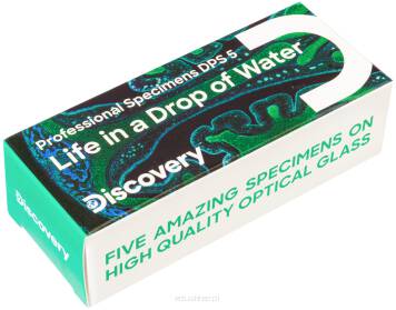 Zestaw mikropreparatów Discovery Prof DPS 5. „Życie w kropli wody” pudełko