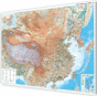 Chiny fizyczno-drogowa 125x90cm. Mapa magnetyczna