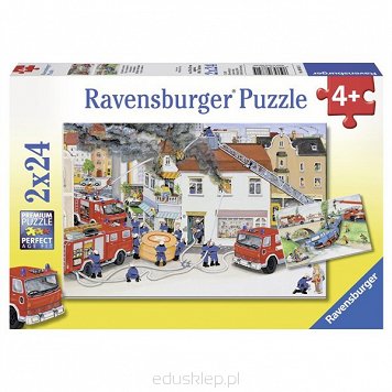 Puzzle 2X24 Elementów Straż Pożarna Ravensburger