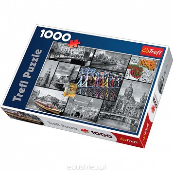 Puzzle 1000 Elementów Amsterdam Kolaż Trefl