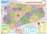 Województwo warmińsko-mazurskie - ścienna mapa administracyjna
