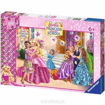 Puzzle 100 Elementów XXL Barbie Szkoła Wdzięku Ravensburger