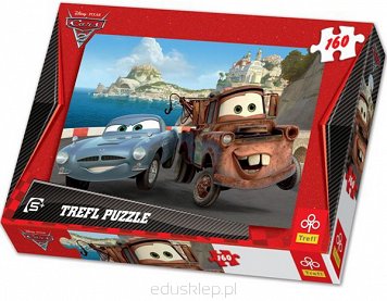 Puzzle 160 Elementów Cars 2, Złomek i Finn Trefl