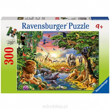 Puzzle 300 Elementów Wieczór Przy Wodopoju Ravensburger