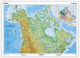 Kanada mapa fizyczna język angielski