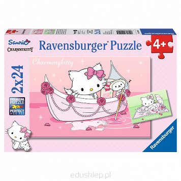 Puzzle 2X24 Elementów Charmmy Kitty w Drodze Ravensburger