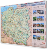 Polska niezwykła mapa magnetyczna dla dzieci 144x98cm