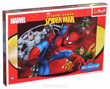 Puzzle 500 Elementów Spiderman Mamy Go! Trefl